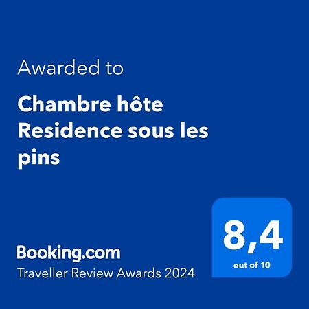 Chambre Hote Chez L'Habitant Residence Sous Les Pins กาซีส์ ภายนอก รูปภาพ